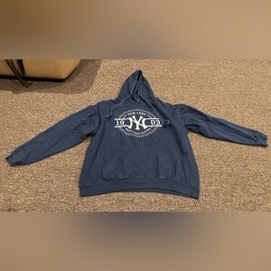 EUC! Navy Blue M Hoodie NY Yankees Logo LS Pullover Sweatshirt